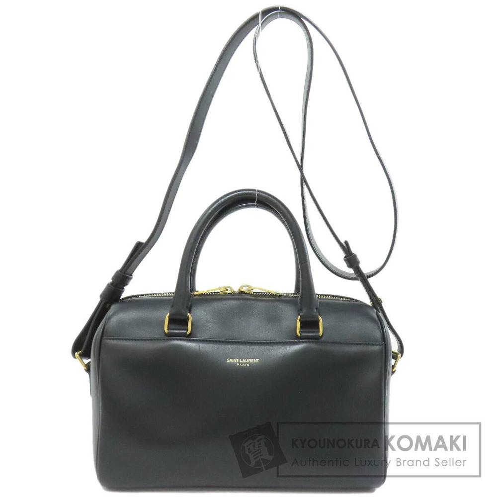 Saint Laurent Classic Baby Duffle handbag black leather calfskin